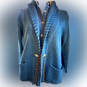 Women’s Lauren by Ralph Lauren Western Style Cotton Cardigan Size Medium